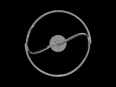 Sculptural Led Flush Fitting Low-poly 3D model