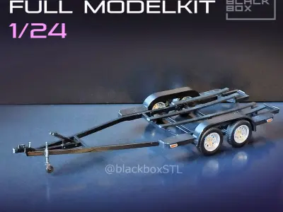 VINTAGE DRAG BOAT FULL MODELKIT 1-24TH 3D print model