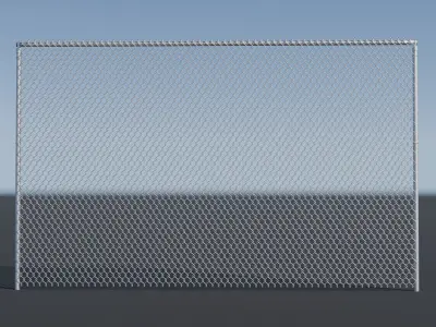 Metal Fence Free 3D model