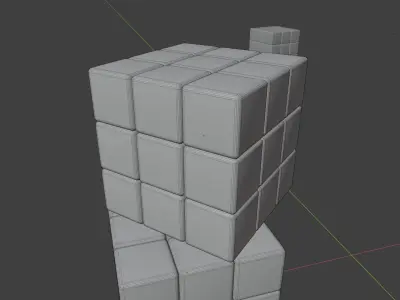 3 Rubiks Cube 3D model