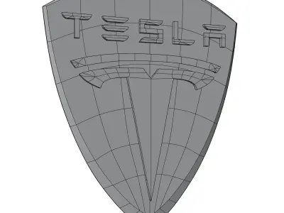 Tesla emblem  3D model
