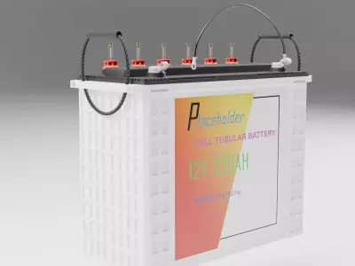 Generic Tubular battery 3D model