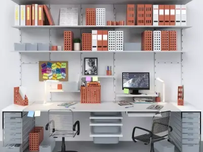 Office furniture 5 3D model
