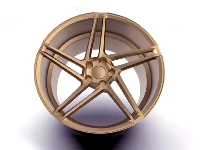 Artform AF601 WHEEL RIM 3D MODEL AR VR LOW AND HIGH POLY PRINT 3D print model