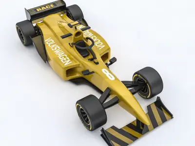 Formula 1 car model 06 Low-poly 3D model