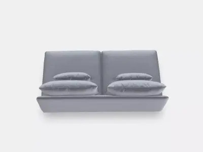 SODERHAMN 3-seat section 1 Low-poly 3D model