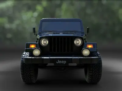 1998 Jeep Wrangler Sahara 3D model