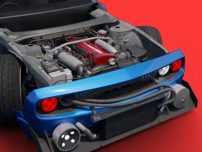 cyber car VRSTY-1 3D model