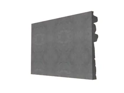 Rough Limestone Block Wall 3D model