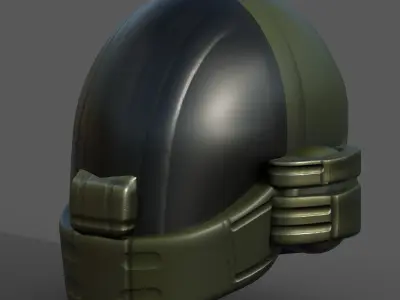 Helmet plastic mask protection pollution ball shaped Low-poly  Low-poly 3D model purchase