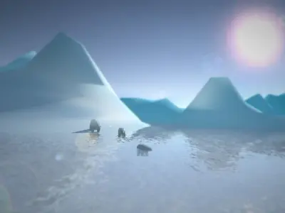 Polar Bear Low-poly 3D model