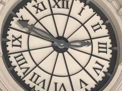 Front street clock Vray Corona 3D model