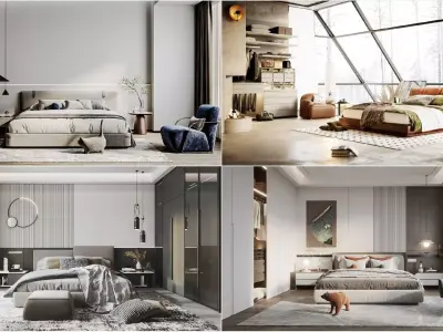 Bedroom Collection 02 For Unreal Engine 3D model