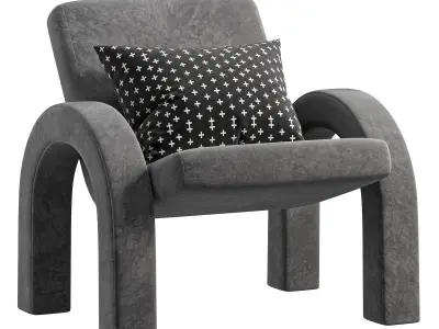 Arco Lounge Chair White By Tigmitrading 3D model