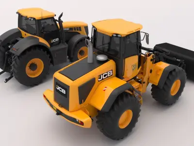 Collection Construction Equipment JCB 3D model