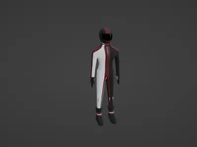 Racer Low-poly 3D model