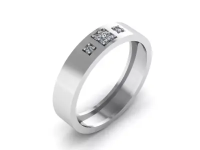 Jewelry Ring 3D print model 25