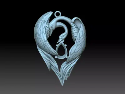 Geese Swans 3D print model