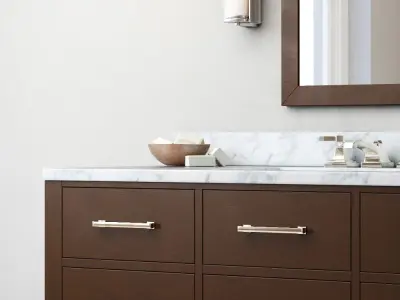 RH Hutton single extra-wide floating vanity 3D model