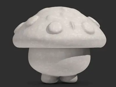 Cartoon Mushroom 3D print model