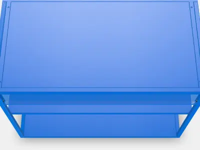 PLATSA Open shelving unit 5 Low-poly 3D model