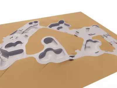Skatepark-Skate Park PACK Low-poly 3D model