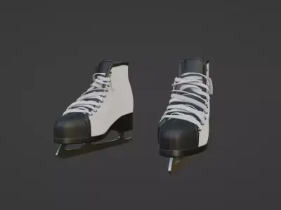 Current Ice Skate Low-poly 3D model