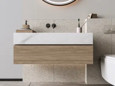 Vanity bathroom set 10 3D model