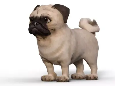 Dog Cute 3D model