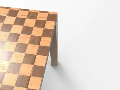 Uha Side Table Low-poly 3D model