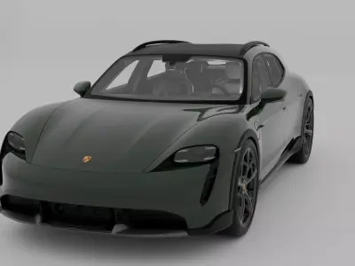 Porsche Taycan Turbo S Cross Turismo 3D model