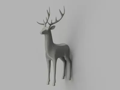 Minimalist Reindeer 3D print model