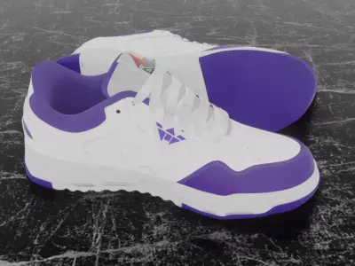 3D SPORT SHOES Free low-poly 3D model