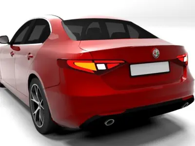 ALFA ROMEO GIULIA Low-poly 3D model