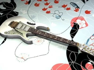 Ibanez jem7vwh Guitar 3D model