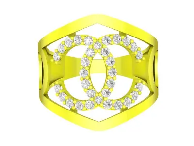 A5631 Luxury Fashion Diamond Women Ring 3D print model