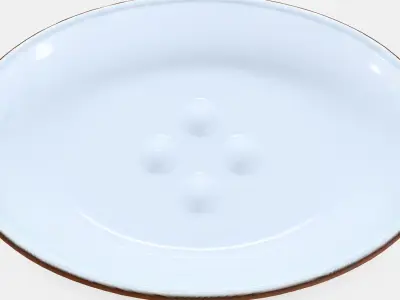 EKOLN soap dish 2 Low-poly 3D model