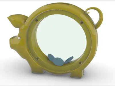 Piggy Bank Pig 3D model