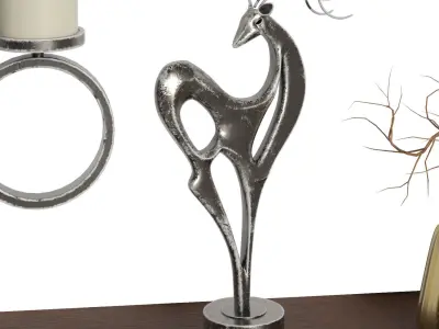 Decorative set 14 3D model shop