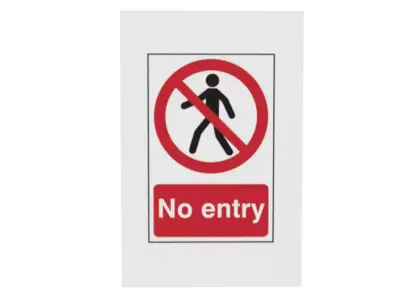 No entry sign Low-poly 3D model