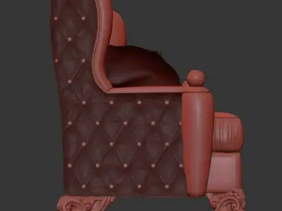 relaxing armchair 3D model 3D model