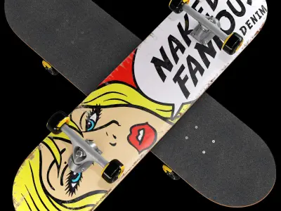 Skateboard set 006 3D model