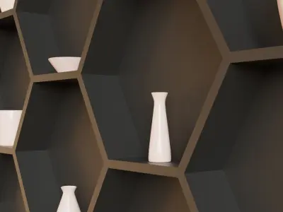 Vase Collection Low-poly 3D model
