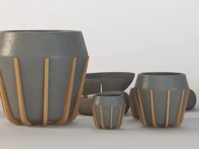 La Morena Contemporist Table Decoration Ceramic Show Piece Items 3D model