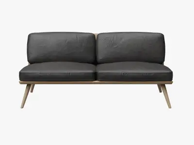 Spine Lounge Suite Sofa Low-poly 3D model