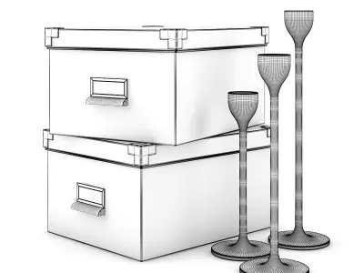 Decorative Boxes 2 3D model