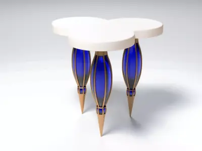 Rounded Table 3D model
