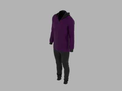 Sport Suit Low-poly 3D model 38