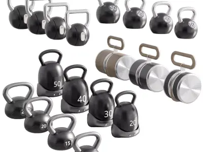 GYM AND FITNESS EQUIPMENT ASSET NO5 A 3D model