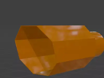 Octagon Exhaust Tip Low-poly 3D model